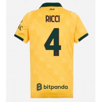 AC Milan Samuele Ricci #4 Tretí Ženy futbalový dres 2025-26 Krátky Rukáv